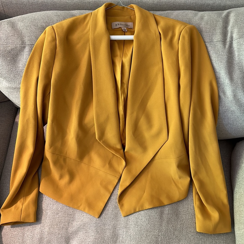 Women’s Yellow Philosophy Blazer Sz 6